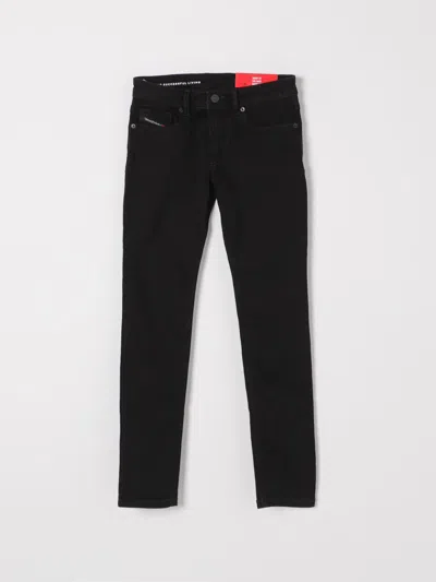 Diesel Trousers  Kids Colour Grey In Black
