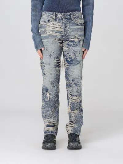 DIESEL JEANS DIESEL MEN COLOR BLUE,G76507009