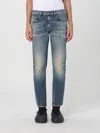 Diesel Relaxed Fit Faded Blue Jeans With Vintage Distressing In Blau