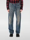 Diesel Faded Blue Relaxed-fit Jeans With Distressing And Whiskering In Blue