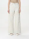 Diesel 1996 D-sire Fsg Wide-leg Distressed Trousers In Neutral