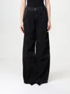 Diesel Wide Leg Jeans With Front And Back Pockets In Black