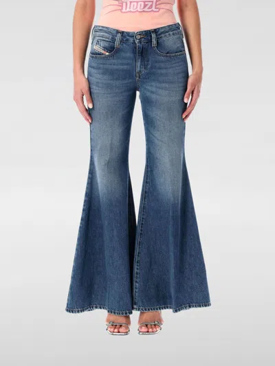 DIESEL JEANS DIESEL WOMAN COLOR BLUE,H32857009