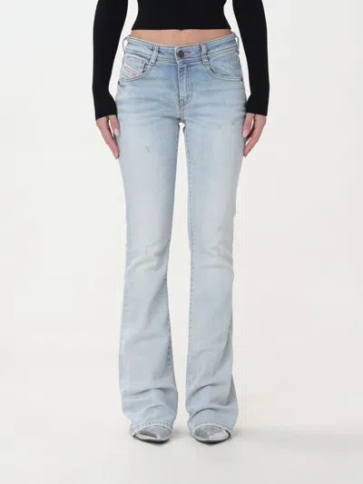Diesel Jeans  Woman Color Denim In Green