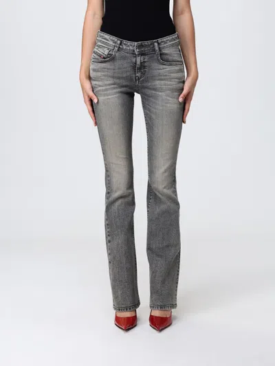 Diesel Jeans  Woman Color Grey In Gray