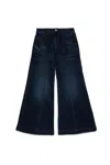 Diesel Jeans Flare Blu-nero Sfumato In Blue
