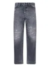 Diesel 1988 D-ark Distressed Jeans In Gray