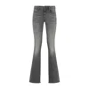 Diesel Five-pocket Design Flared Jeans In Black