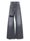 Diesel Jeans  Woman Color Grey In Grey