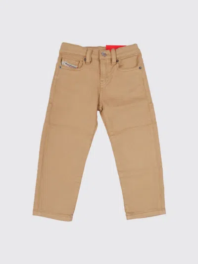 Diesel Kids'  D-viker Stretch Denim Jeans In Brown