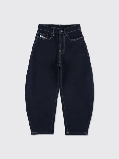 Diesel Jeans Kids Color Blue In Black