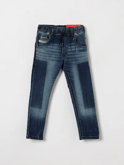Diesel Jeans Kids Color Denim In Blue