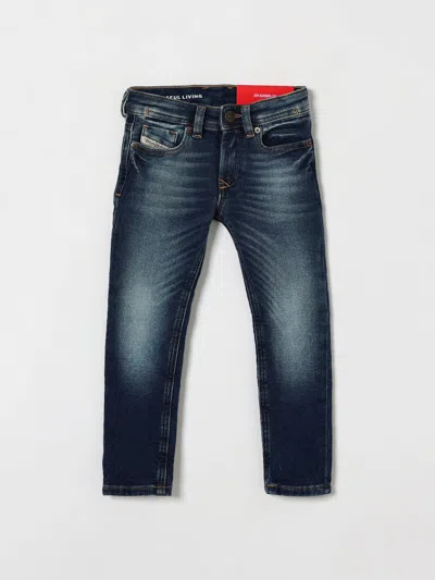 Diesel Jeans Kids Color Denim In Blue