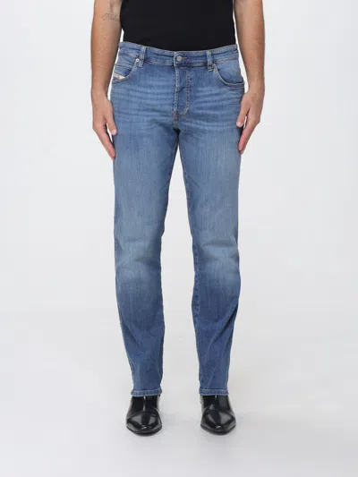 Diesel Jeans Men Color Stone Washed In Blue
