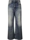 Diesel Washed Effect Wide Leg Jeans In Multicolor