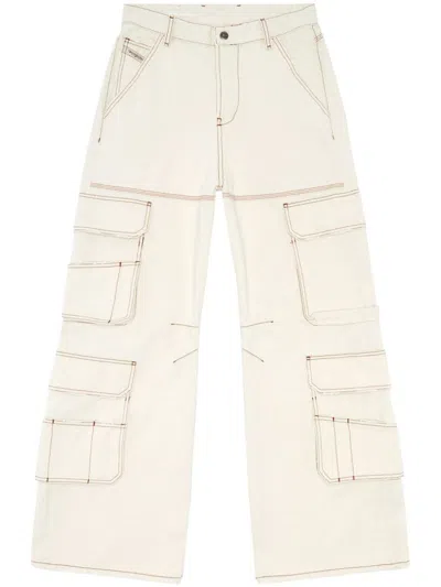 Diesel Women's D-sire Cargo Leggings In White