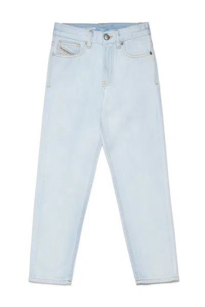 Diesel Kids' Regular Fit Light Blue Wash Jeans