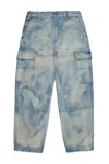 Diesel D-dave Cargo Jeans In Blue