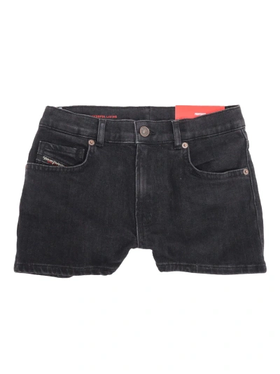 Diesel Kids'  Jeans Shorts For Girls In Black