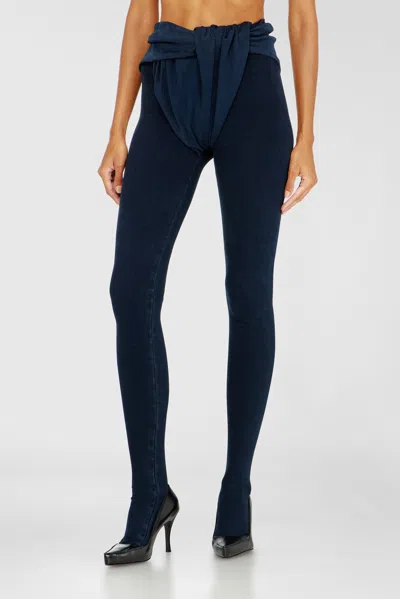Diesel Jeans Skinny Taille Moyenne D-velly, Bleu Foncé, Taille Élastiquée In Blue