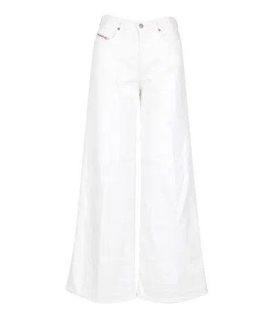 Diesel Jeans White In Gray