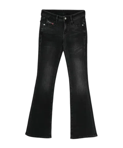 Diesel Jeans With Belt Loops In Black