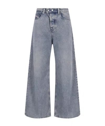 Diesel Jeans With Belt Loops In Gray