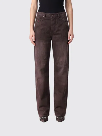 Diesel Jeans Woman Color Brown