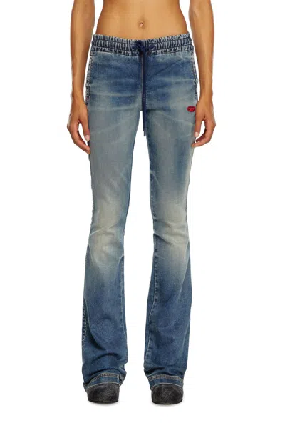 Diesel Jeans Woman  2069 D-ebbey Jogg 068lz 01 In Blue
