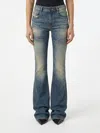 Diesel Logo-patch Flared Jeans In Blue
