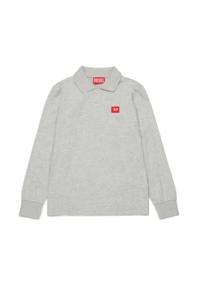 DIESEL POLO IN JERSEY CON PATCH D ROSSA