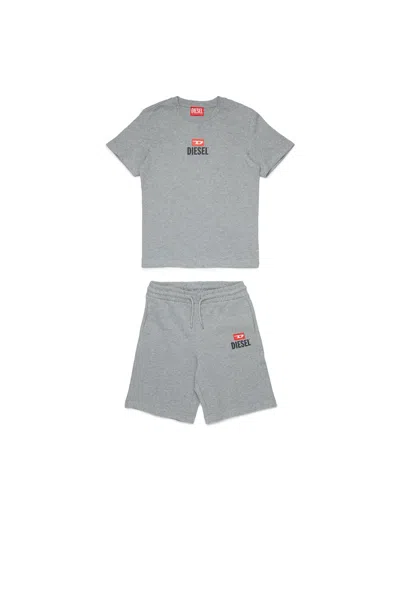 DIESEL SET T-SHIRT E BERMUDA IN JERSEY CON LOGO D DIESEL