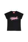 Diesel Logo-print Cotton T-shirt In Black