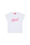 Diesel T-shirt In Jersey Con Logo In White