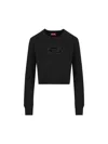 Diesel Black F-slimmy-od Cropped Sweatshirt
