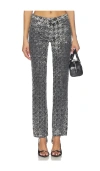 Diesel Houndstooth Pattern Jeans With Flared Leg Design In Gray