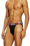 Diesel Three-pack Jockstraps With Logo Waists