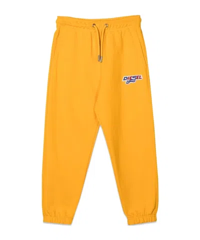 Diesel Jogger With Logo In Yellow