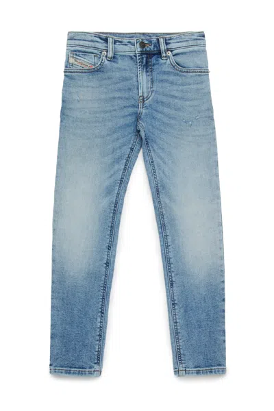Diesel Kids' Joggjeans Straight Light Shaded In Blue