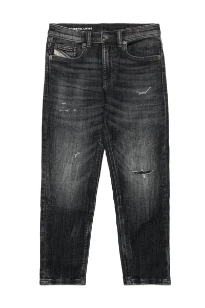 DIESEL JOGGJEANS TAPERED NERO EFFETTO USED