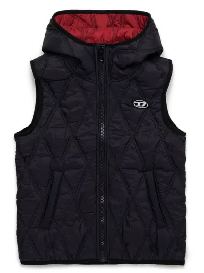 Diesel Kids' Jslash Vest In Black
