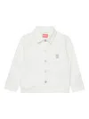 Diesel Jstack Patch-pocket Denim Jacket In White