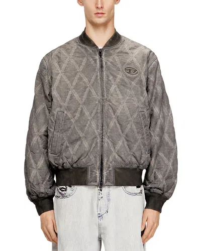 Diesel J-type-treat Diamond-quilted Cotton Blend Jacket In Multi