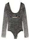 Diesel July-dnm Bodysuit In Grey