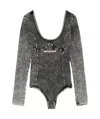 Diesel July-dnm Bodysuit In Grey