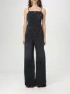 Diesel De-vors Denim Jumpsuit In Black