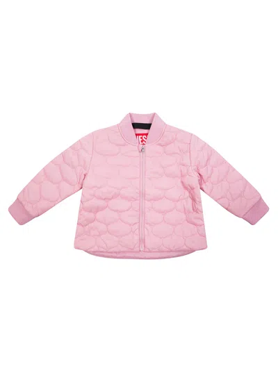 Diesel Junior Kids Midweight Puffer Jacket In Rosa
