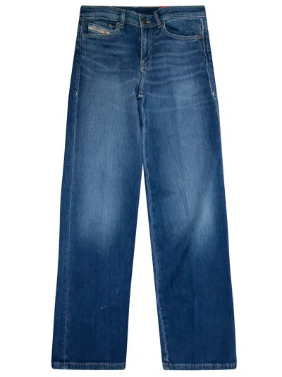 Diesel Junior Kids Wide-leg Palazzo Jeans In Blu