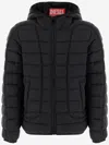 Diesel Jwstone Nylon Down Jacket In Black