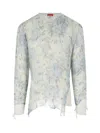 Diesel K-aasmos-a Sweater In Light Blue